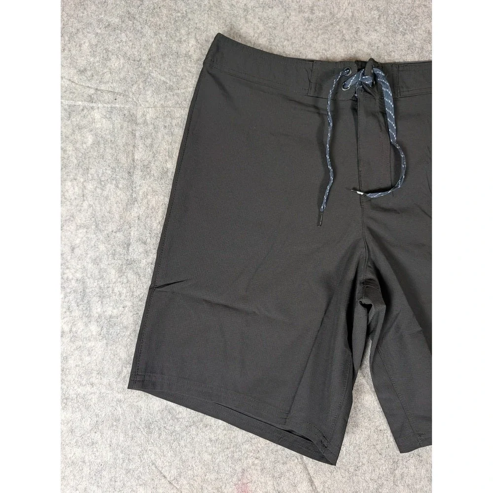 Quiksilver Mens Performance Board Shorts Black Solid Surf Trunks Size Small/32